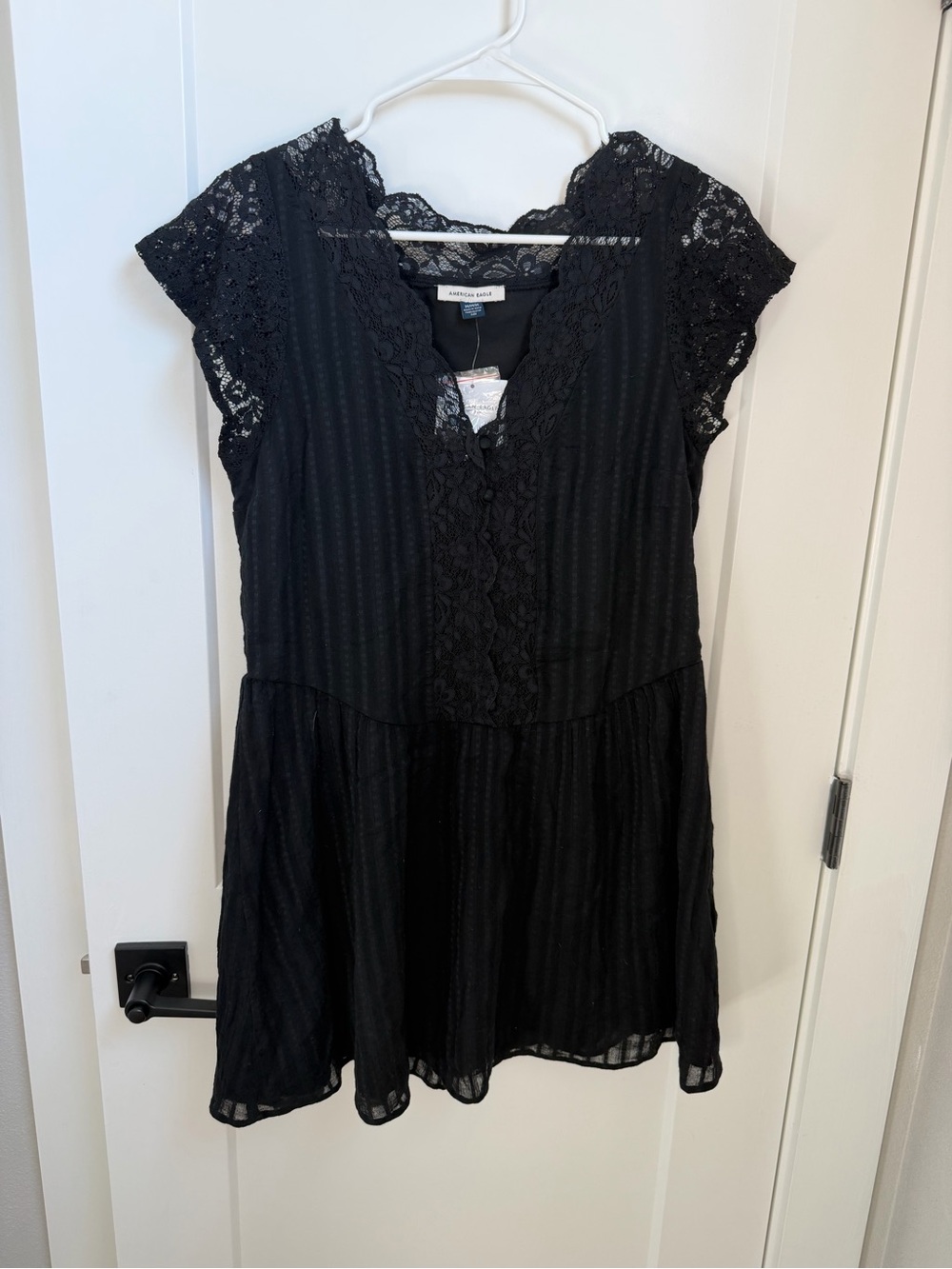 American Eagle Outfitters Black Romper